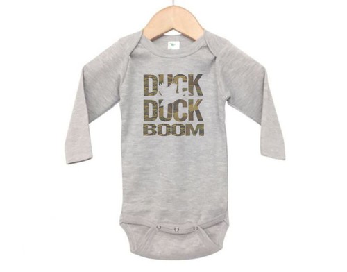 DUCK DUCK BOOM CAMO, HUNTING, Sublimation, INFANT BODYSUIT, ROMPER, BABY Creeper - Picture 16 of 16