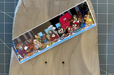 RARE! Signed By Artist Marc Mckee “Last Supper” Cliche Skateboard