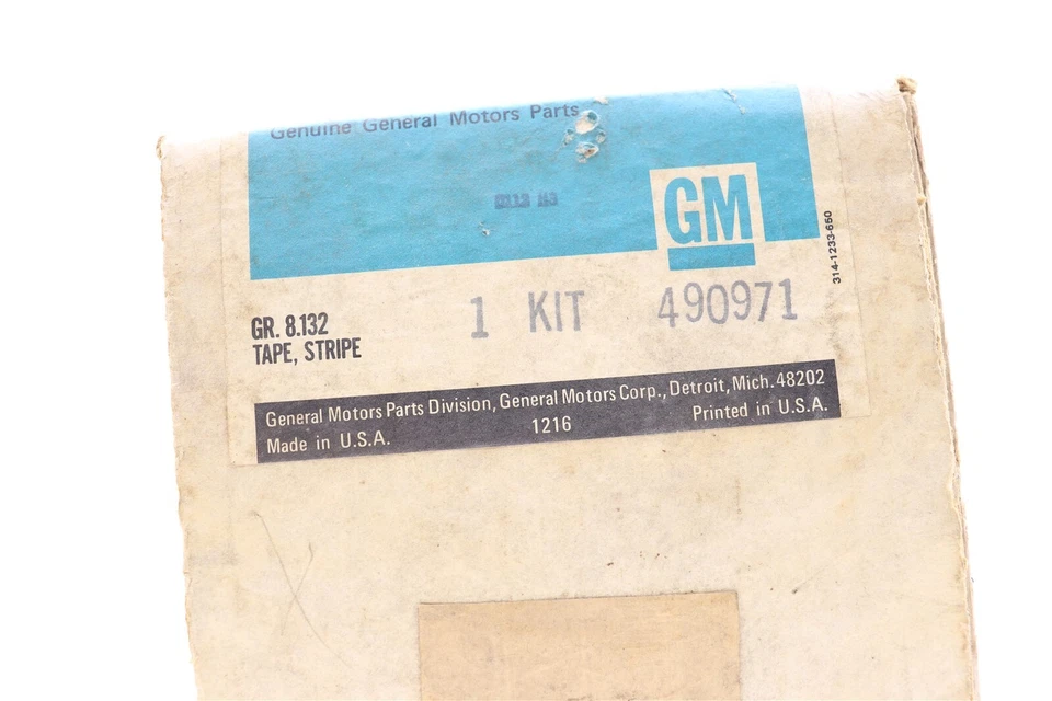 NEW OEM GM Body Side Stripe Tape Kit Left 490971 Chevrolet Sprint 2-Door 85-91 - Image 2 of 3