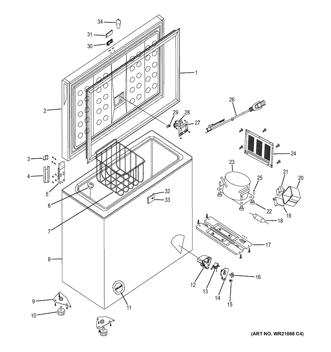 Ge sale deep freezer