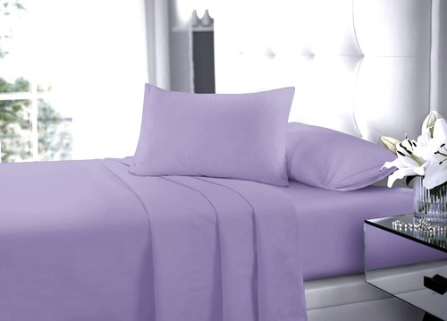 Sábanas planas de percal sin hierro o funda de almohada 100 % poli algodón todos los tamaños - Imagen 9 de 66