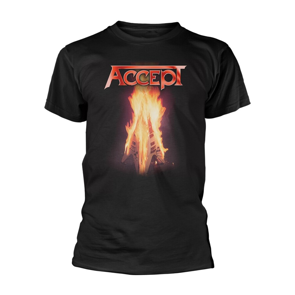 ACCEPT - FLYING V BLACK T-Shirt Medium