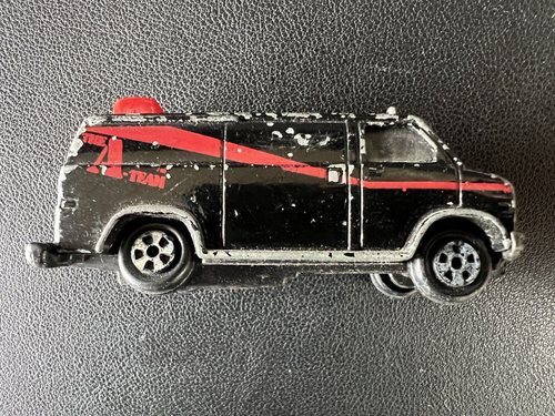 1983 ERTL A-TEAM 1/64 Scale Black & Red Van + Jeep - Picture 11 of 12