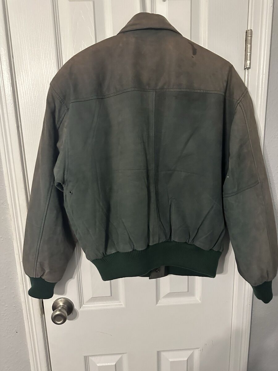 Vintage International Leather Collection 80s/90s Jacket Coat Green Mens M Vintage International Leather Collection 80s/90s Jacket Coat Green Mens M
