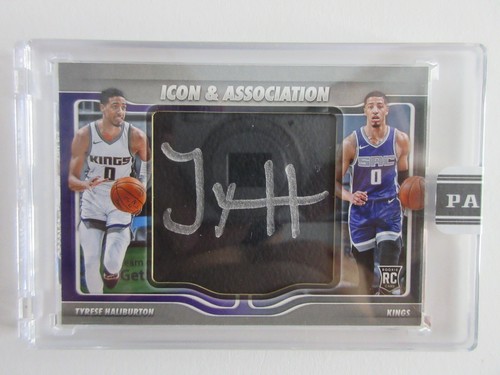 2020-21 Panini Instant NBA Icon Association Tyrese Haliburton Rookie RC Auto SSP - 第 1/5 張圖片