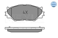Meyle 025 239 8317 Brake Pad Set, Disc Brake For Lexus