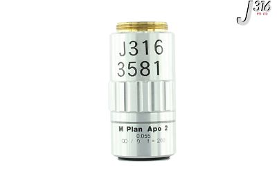 3581 MITUTOYO OBJECTIVE LENS M PLAN APO 0.055 378-801 F=200 | eBay