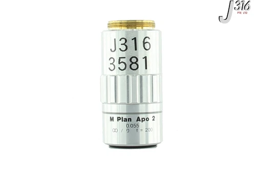 3581 MITUTOYO OBJECTIVE LENS M PLAN APO 0.055 378-801 F=200