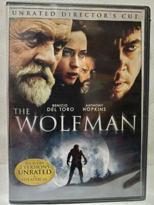 The Wolfman Benicio Del Toro Anthony Hopkins (DVD, 2010) Used (TAPP103a)