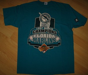 vintage florida marlins t shirt