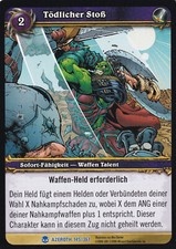 World of Warcraft TCG Azeroth 145 Tödlicher Stoß Rare NM