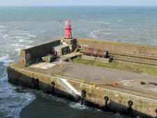 Photo 12x8 Breakwater and lighthouse at Rosslare harbour  c2019