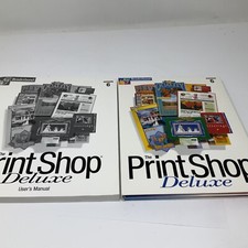 the Print Shop Deluxe Broaderbund Version 6 Software And User's Manual