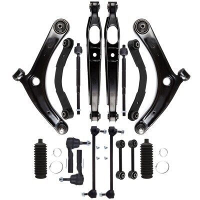 16Pcs Front Tie Rod End Link Sway Bar Link Control Arm For 2009-12 Dodge Caliber