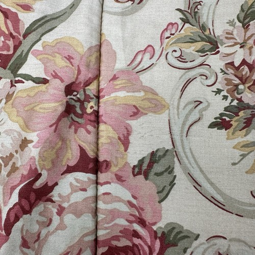 Ralph Lauren Vintage Guinevere Floral Roses Tan Red Comforter Full/Queen - Picture 2 of 11