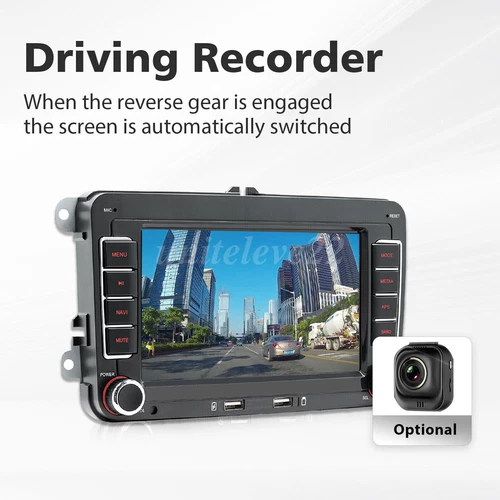 7'' CarPlay For VW GOLF MK5 MK6 Škoda Car Stereo Radio 2+32 Android 13 GPS NAVI - Picture 10 of 14