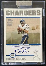 2004 Signed NFL San Diego Chargers Philip Rivers Autographed Topps Rookie Card