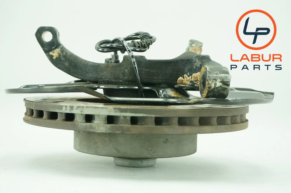 W204 08-14 Mercedes Clase C tracción trasera eje delantero derecho buje nudillo y rotor Z3210 Foto 3 de 4