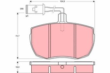Plaquette de frein Rover 2300