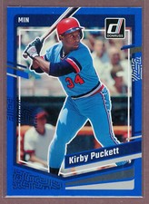 2023 Donruss Baseball Base Holo Blue #202 Kirby Puckett (Twins)