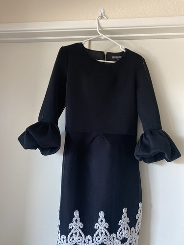 NUEVO Edición Nueva York Bordado Puño Hinchado Vestido Talla Grande #B405 - Imagen 7 de 12