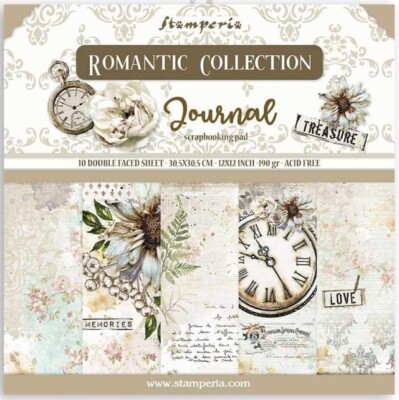 STAMPERIA-1 SET Scrapbooking Papier-doppelseitig-30,5 cm-Journal-SBBL86