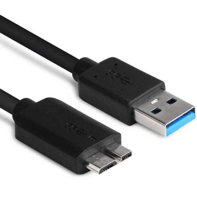 SuperSpeed USB 3.0 Micro B Hard Drive Cable For Seagate WD Toshiba PC Camera - Image 2 of 4