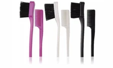 4X Double Sided Edge Brush Comb Combo Eyebrow Edge Tamer Controller Groomer Wig