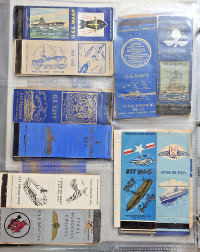 WWII US NAVY MATCHBOOK COVERS COLLECTION 785+ Carriers,Destroyers,Battleships++ - Picture 9 of 24