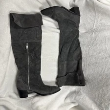 Report Signature Boots Women's 8 Gray Suede Knee High