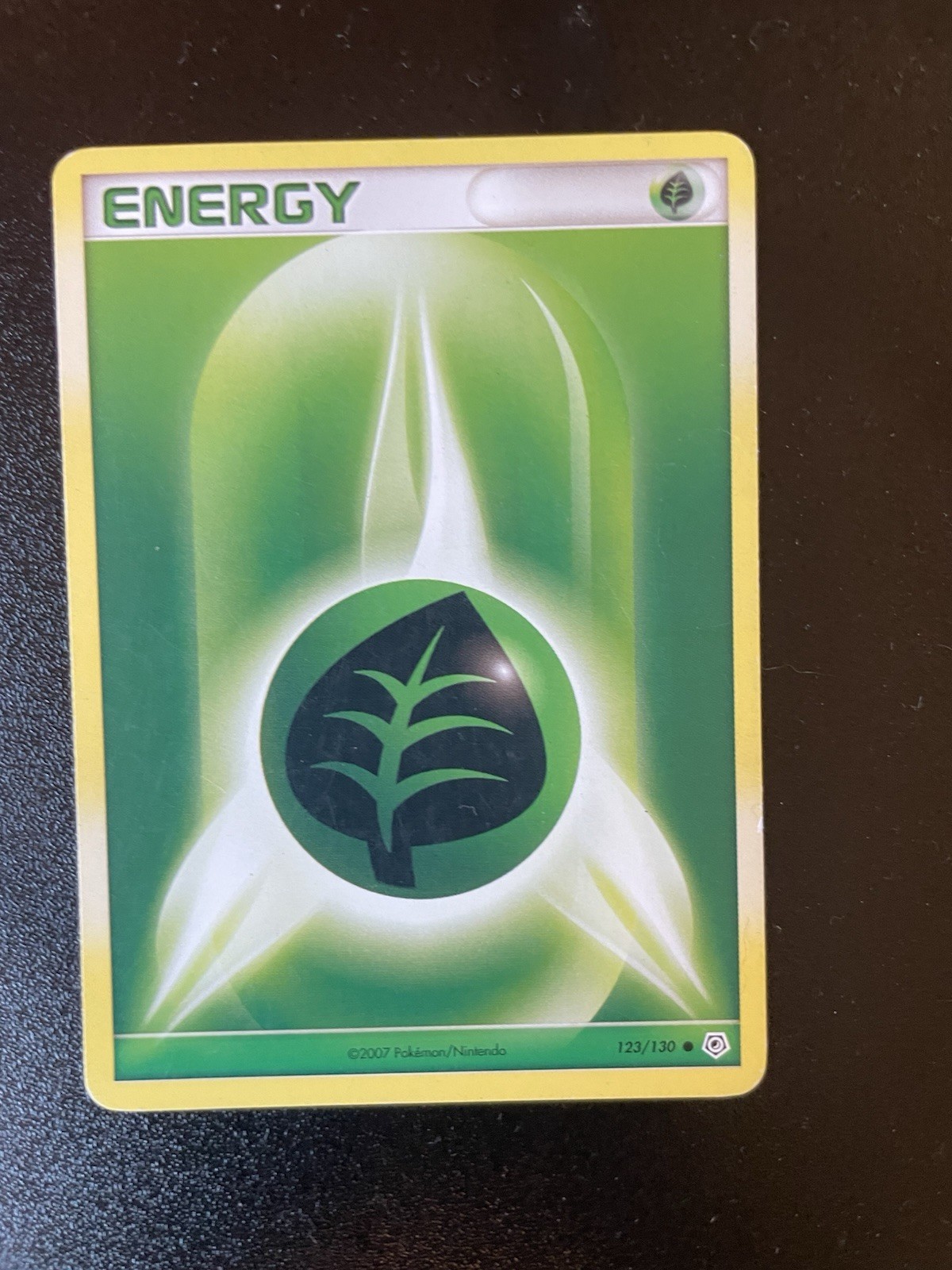 Pokemon TCG Grass Energy Basic Energy Diamond & Pearl 123/130 (2007) English