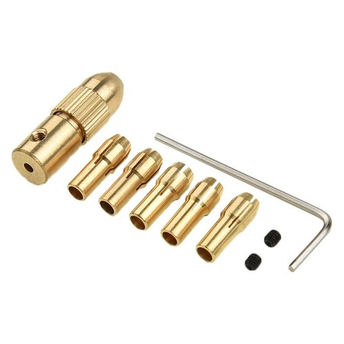 8pcs Messingbohrfutter-Spannzangenstück Für Dremel-Drehwerkzeugadapter 0,5-3mm - Bild 5 von 14