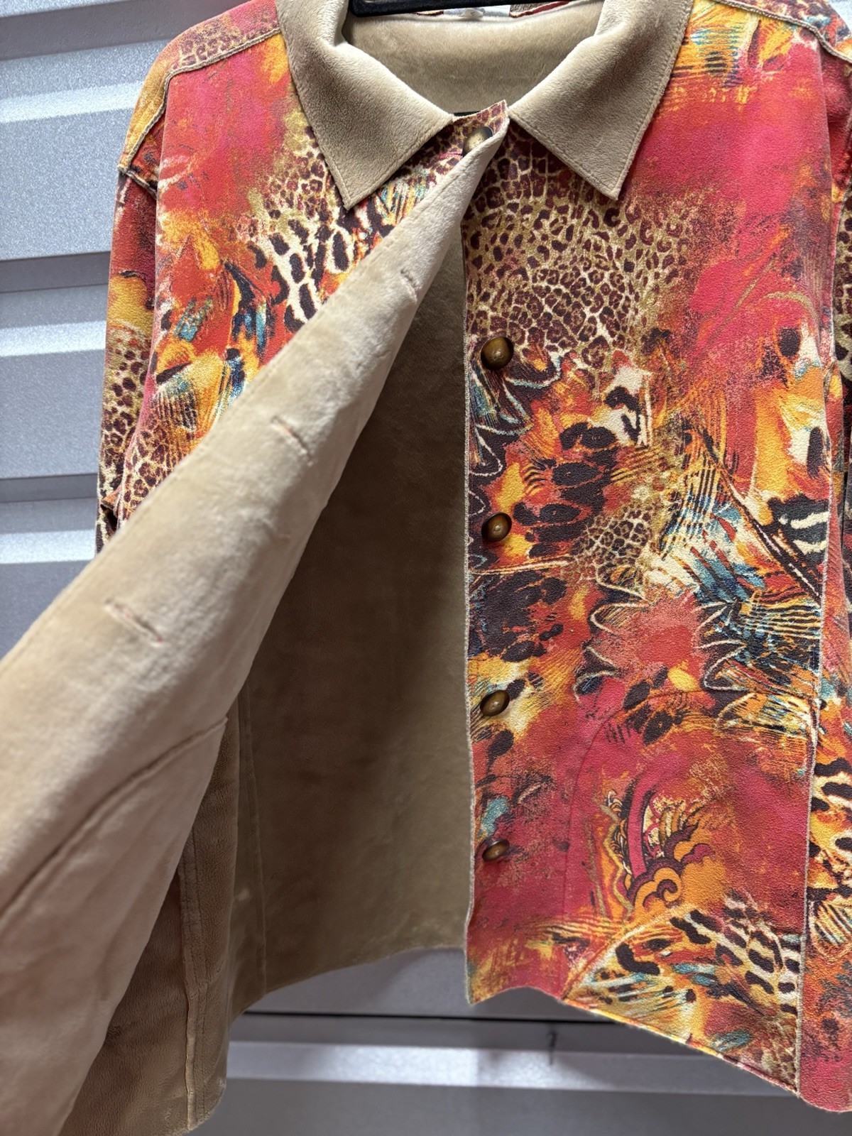 Chicos Multicolor Jacket, size (3),  16 - image 5