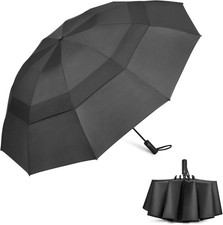 42/46/54/62 Inch Large Golf Umbrella Compact Reverse Travel Umbrella 10 Ribs
