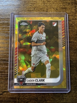 #ad 2025 Topps Chrome Sapphire MLS Caden Clark #2 Gold 50 $14.99