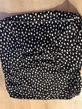 Pottery Barn KIDS Regular Anywhere Square Chair Slipcover~ NWOT, Black Brush Dot