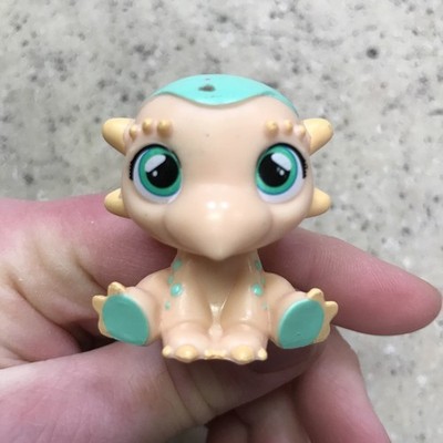 Cry Babies Magic Tears Pet Dinosaur Dragon - Teal & Tan - 1.5  Tall Figure Only