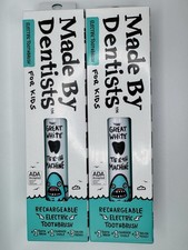 Lot of 2 Made by Dentists for Kids Rechargeable Electric Toothbrush - Shark