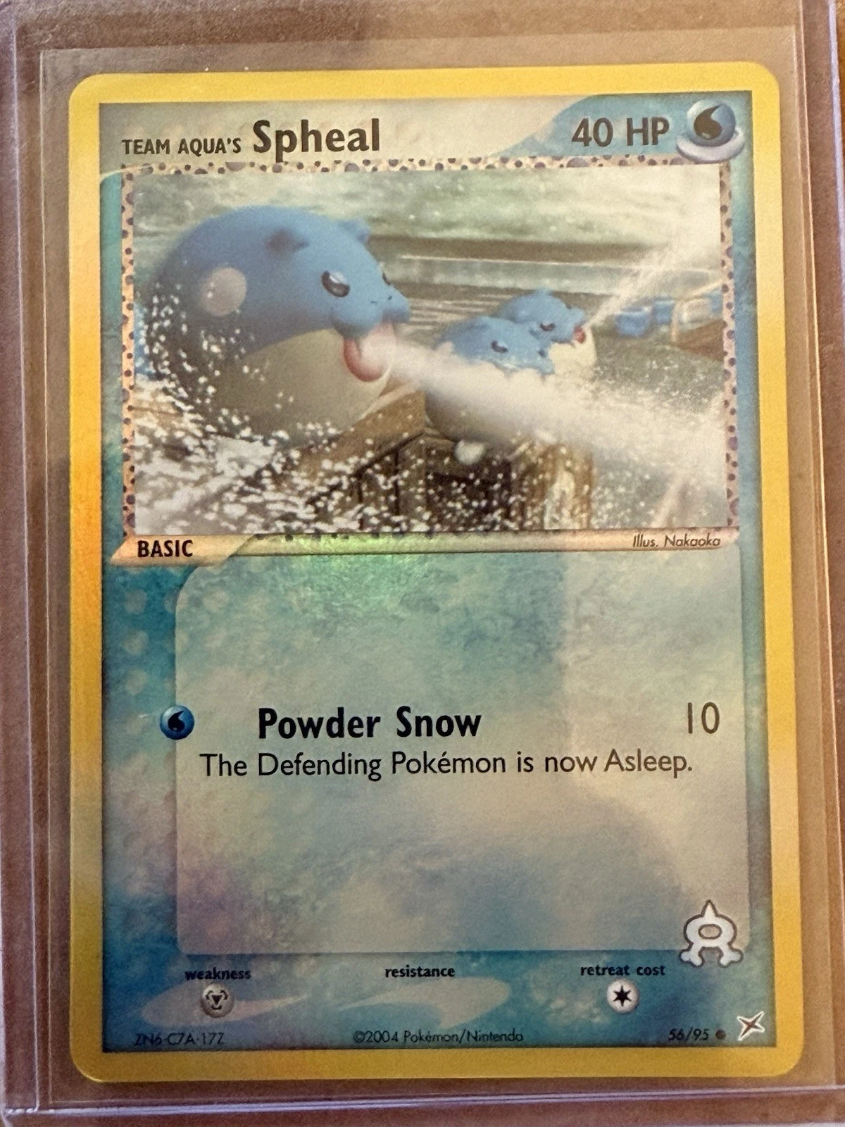 Pokemon TCG  Team Magma vs Team Aqua's Spheal 56/95 Reverse Holo  NM