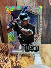 Frank Thomas [Power Plaid Prizm] #OS-3 2022 Panini Prizm Old School  #16 /75