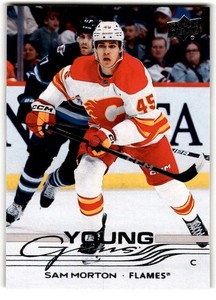 Sam Morton 2025-26 Upper Deck Young Guns Rookie #215 Calgary Flames