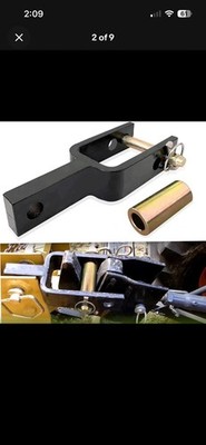 Versatile Quick Hitch Adapter with Adapter Sleeve Used to Adjust Top Link Bra...