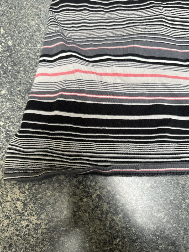 Y2K SO Wear It Declare It полосатый майка Cami встроенный бюстгальтер полка L - Изображение 2 из 4