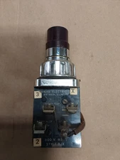 Furnas Electric Light Module Model BJXPLR/1.    125 Volts Red Push Button