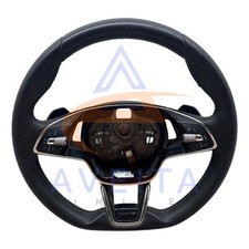 SKODA SUPERB 19-24 MK3 (3V) SPORTS LINE Multi Function Steering Wheel 5E3419093P