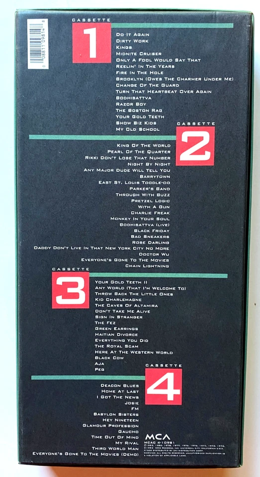 CITIZEN STEELY DAN 1972-1980 4 NEW CASSETTE 1993 BOX 40 PAGE BOOK DONALD FAGEN - Image 2 of 4