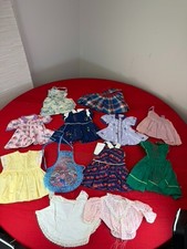 12 Lot VTG Collectible Retro Doll Clothing Dress Shirt Blouse Apron