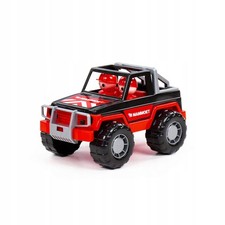 Jeep Rally Mammoet Car with 2 Figures - Toy Vehicle Playset