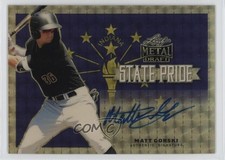 2019 Leaf Metal Draft State Pride Gold Super Prismatic 1/1 Matt Gorski Auto 2a9