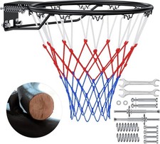 Basketball Rim, 18" Replacement Wall Mounted Outdoor Basketball Hoop, Heavy Duty